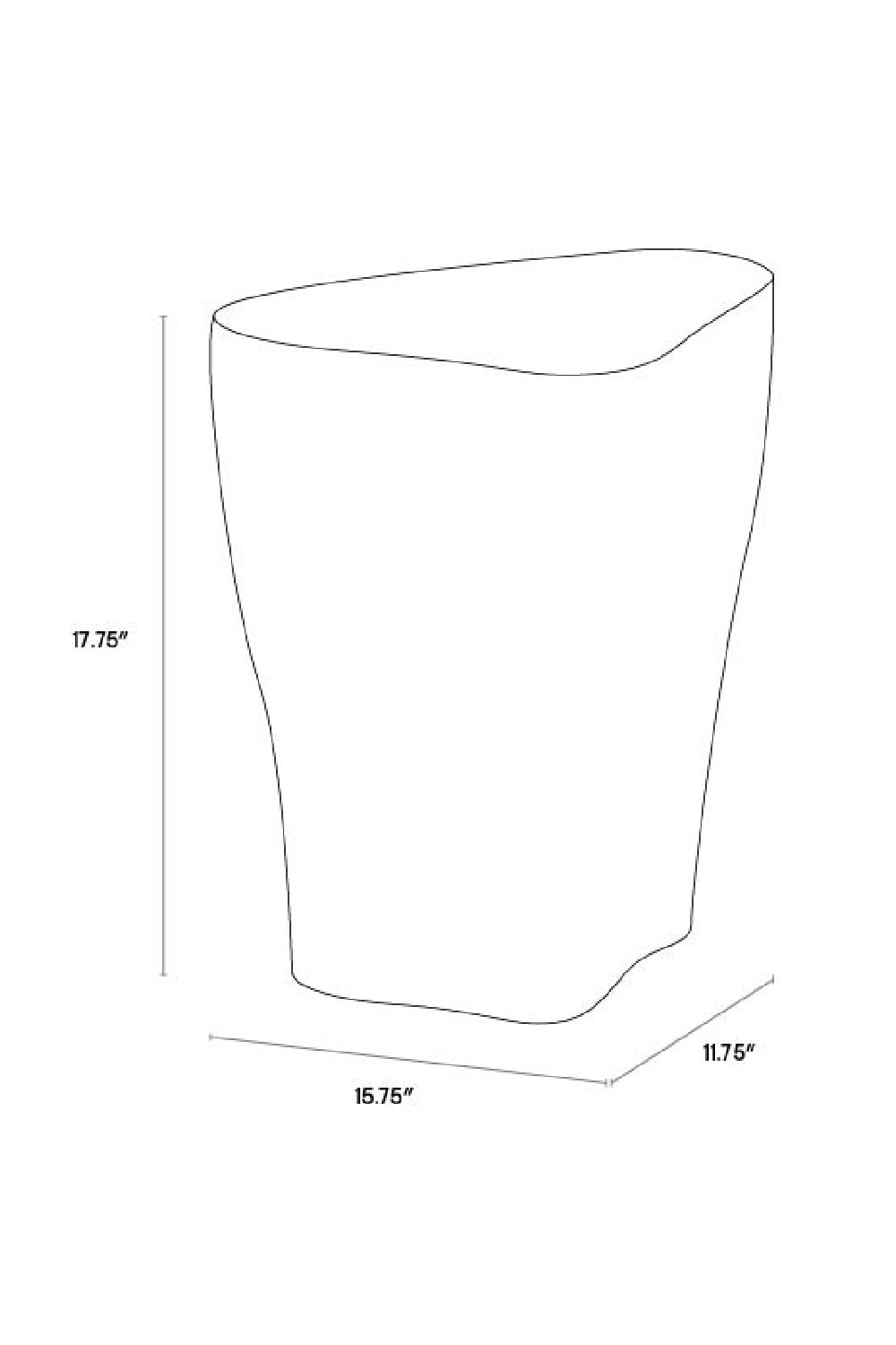   Modern European furniture - White Freeform Indoor/Outdoor End Table S - www.oroa.com | Oroa.com