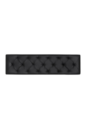   Modern European furniture - Black Leather Look Bench - www.oroa.com | Oroa.com