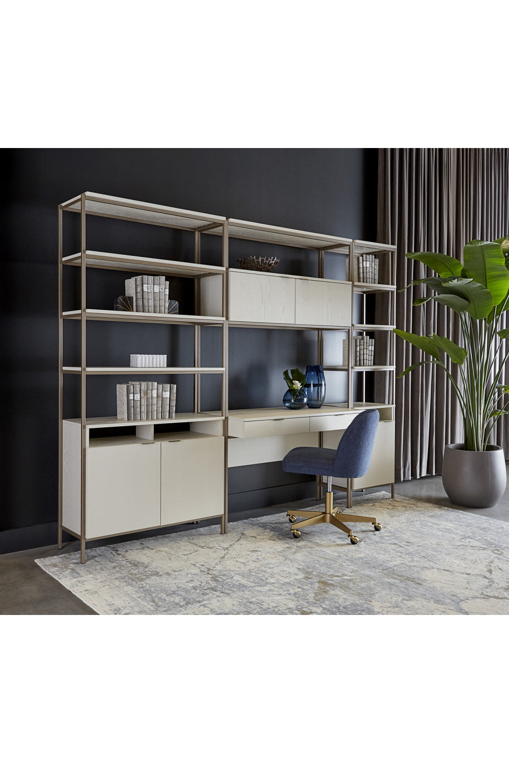   Modern European furniture - Cream Oak Modular Bookcase S - www.oroa.com | Oroa.com