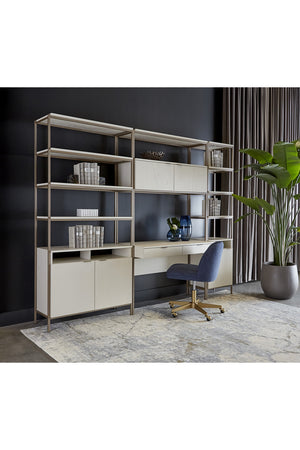   Modern European furniture - Cream Oak Modular Bookcase S - www.oroa.com | Oroa.com