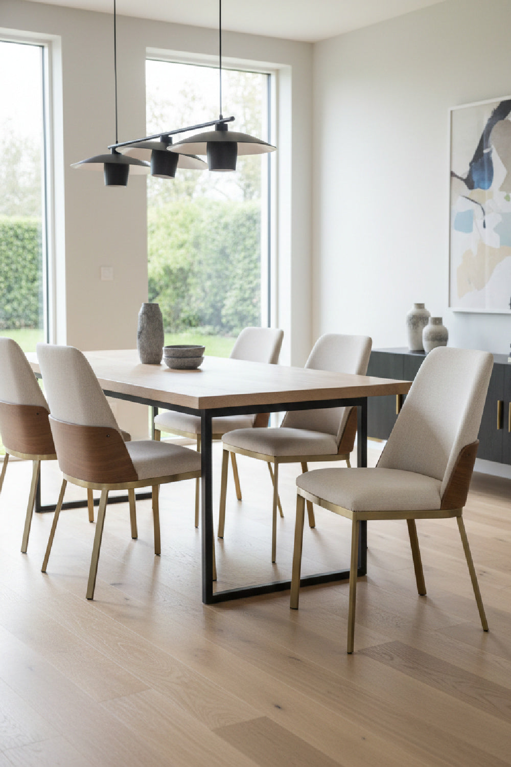   Modern European furniture - Leather Back Dining Chairs (2) - www.oroa.com | Oroa.com