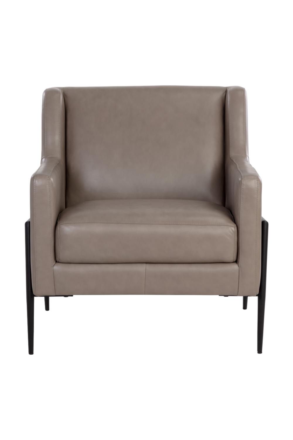   Modern European furniture - Gray Leather Modern Lounge Chair - www.oroa.com | Oroa.com