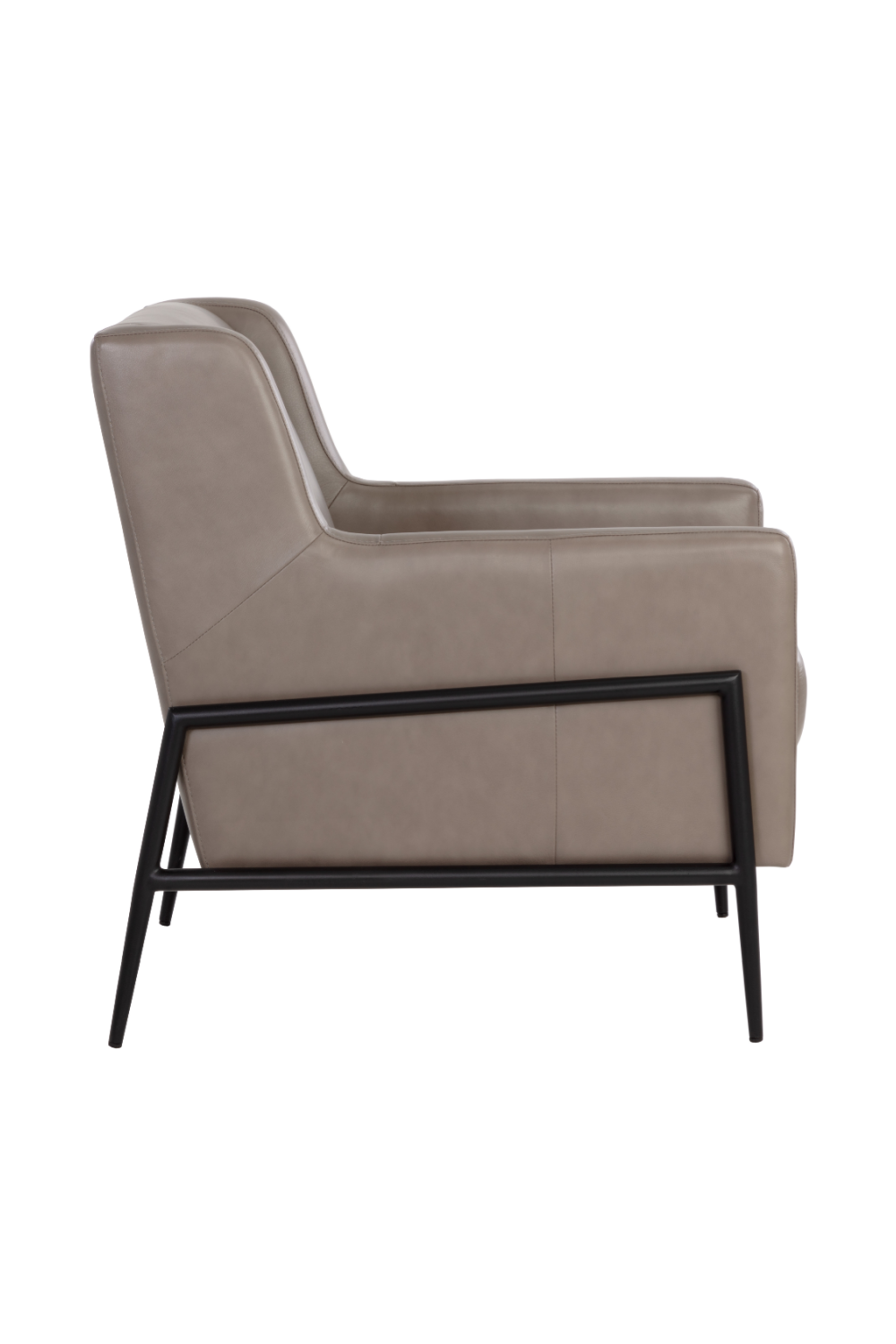   Modern European furniture - Gray Leather Modern Lounge Chair - www.oroa.com | Oroa.com