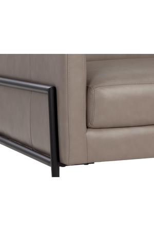   Modern European furniture - Gray Leather Modern Lounge Chair - www.oroa.com | Oroa.com
