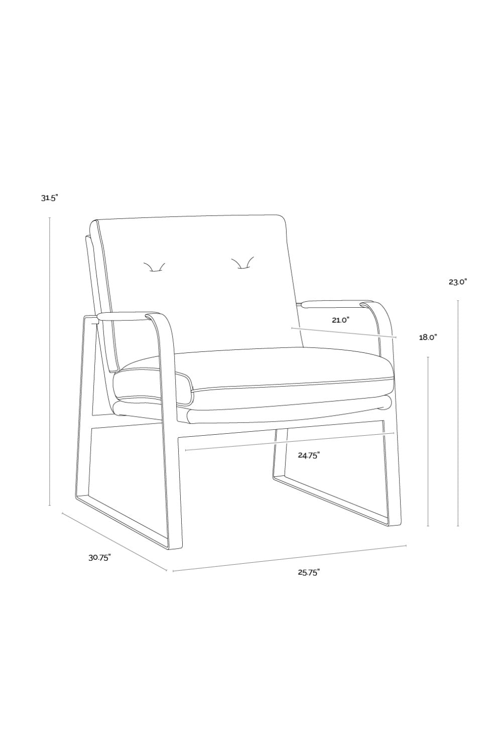   Modern European furniture - Brown Leather Industrial Lounge Chair - www.oroa.com | Oroa.com