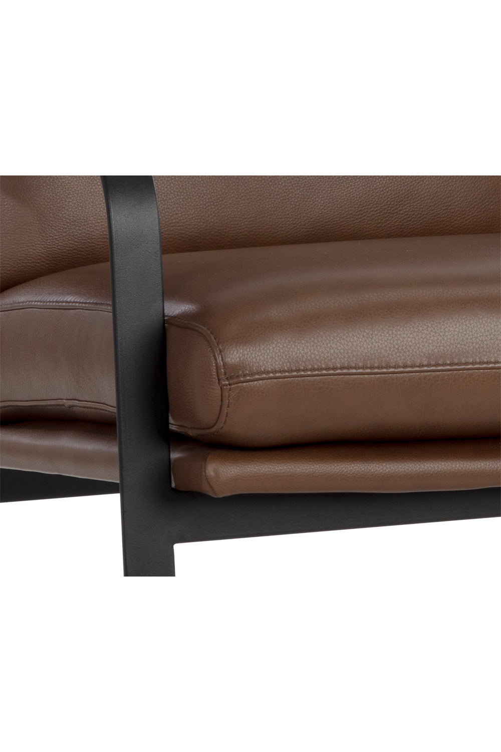   Modern European furniture - Brown Leather Industrial Lounge Chair - www.oroa.com | Oroa.com