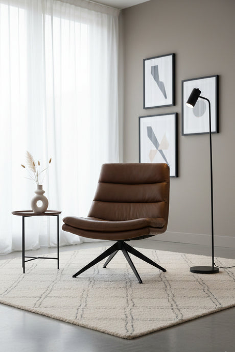   Modern European furniture - Curved Swivel Lounge Chair - www.oroa.com | Oroa.com