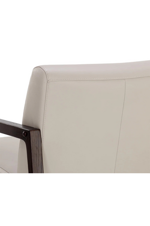   Modern European furniture - Light Gray Leather Lounge Chair - www.oroa.com | Oroa.com