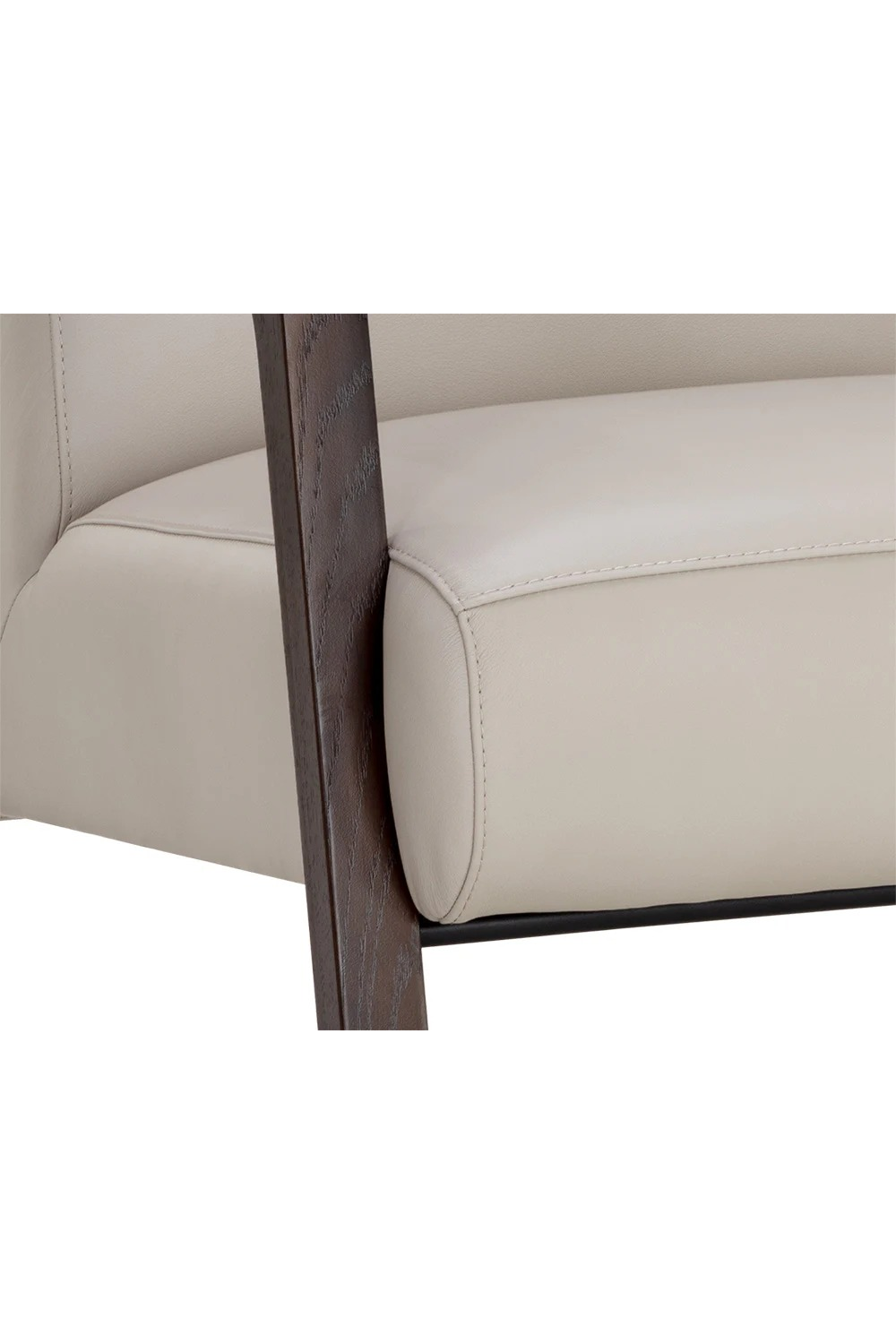   Modern European furniture - Light Gray Leather Lounge Chair - www.oroa.com | Oroa.com