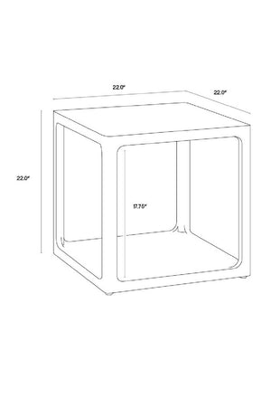   Modern European furniture - Solid Oak Square Side Table - www.oroa.com | Oroa.com