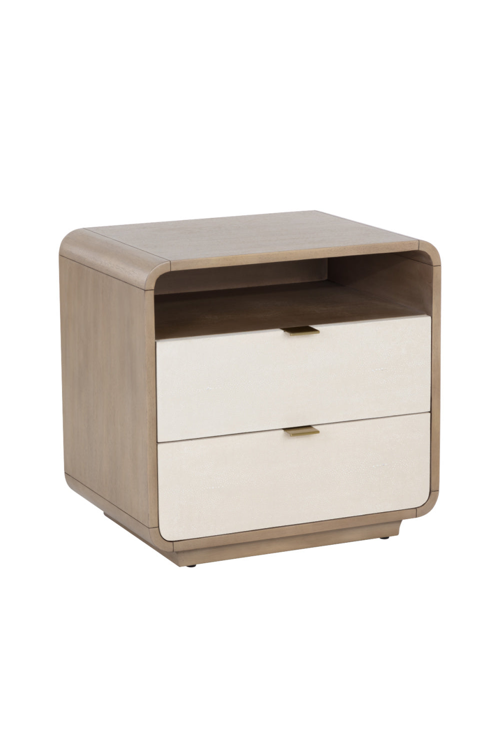   Modern European furniture - Cream Acacia 2-Drawer Nightstand - www.oroa.com | Oroa.com