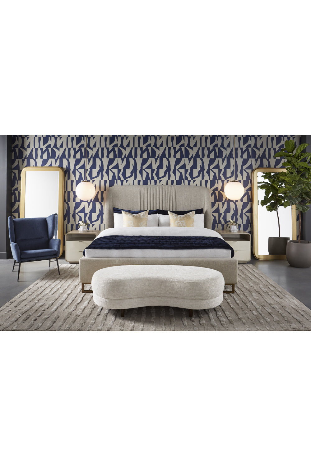   Modern European furniture - Cream Acacia 2-Drawer Nightstand - www.oroa.com | Oroa.com