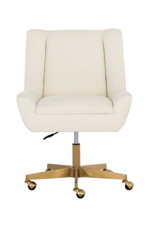   Modern European furniture - White Upholstered Office Chair - www.oroa.com | Oroa.com
