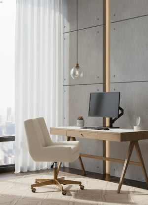   Modern European furniture - White Upholstered Office Chair - www.oroa.com | Oroa.com