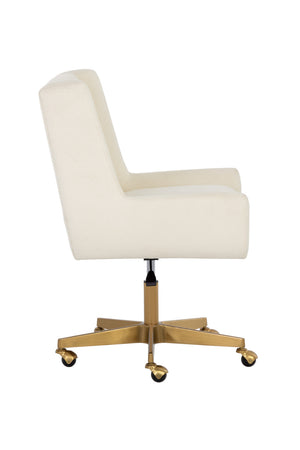   Modern European furniture - White Upholstered Office Chair - www.oroa.com | Oroa.com
