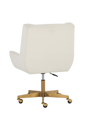   Modern European furniture - White Upholstered Office Chair - www.oroa.com | Oroa.com