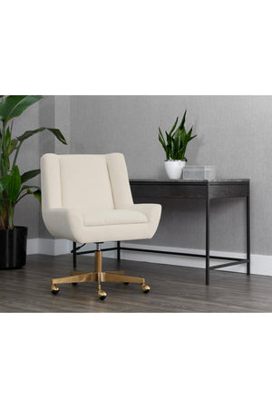   Modern European furniture - White Upholstered Office Chair - www.oroa.com | Oroa.com