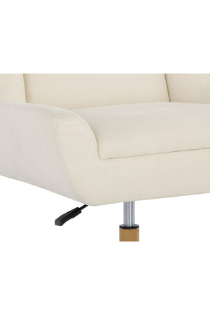   Modern European furniture - White Upholstered Office Chair - www.oroa.com | Oroa.com