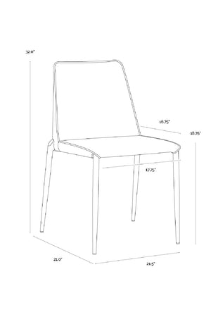   Modern European furniture - Leather Look Stackable Dining Chair - www.oroa.com | Oroa.com