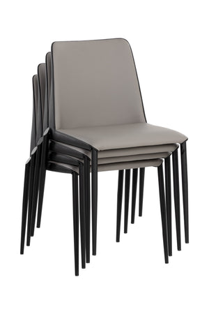   Modern European furniture - Leather Look Stackable Dining Chair - www.oroa.com | Oroa.com