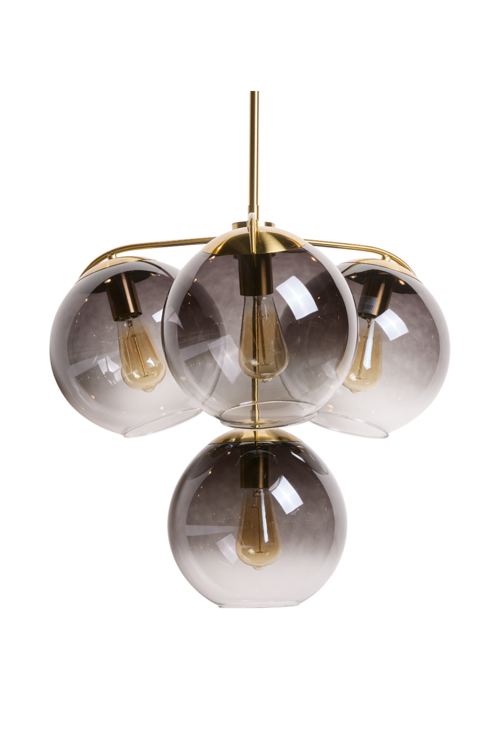   Modern European furniture - 4 Gray Glass Shades Chandelier - www.oroa.com | Oroa.com