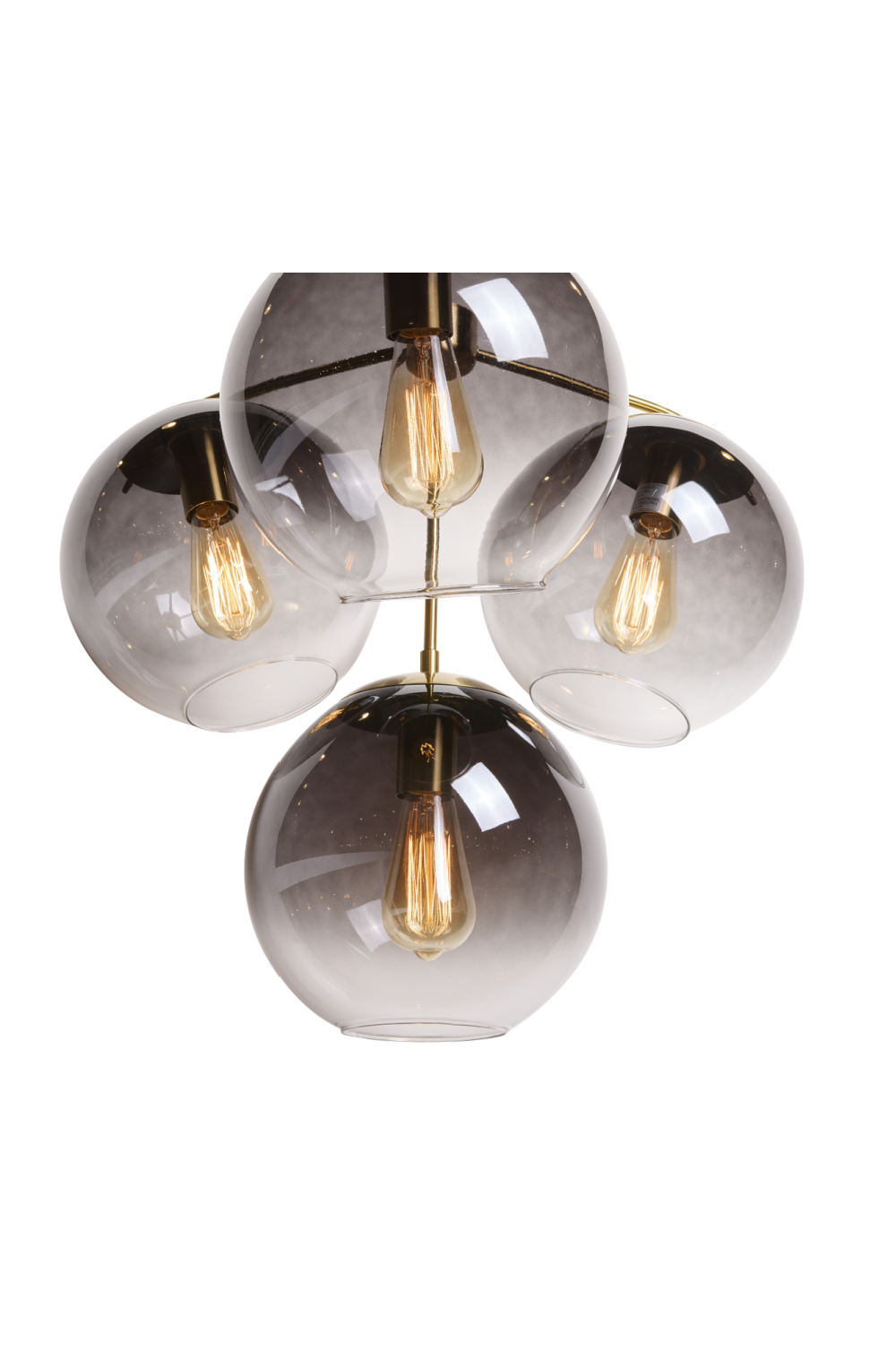   Modern European furniture - 4 Gray Glass Shades Chandelier - www.oroa.com | Oroa.com