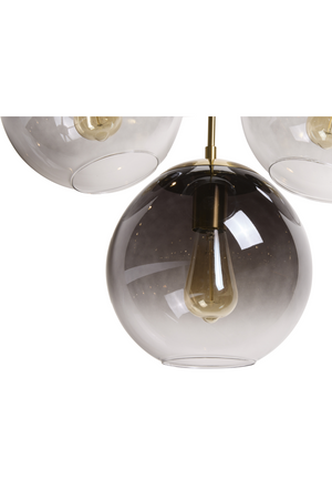   Modern European furniture - 4 Gray Glass Shades Chandelier - www.oroa.com | Oroa.com