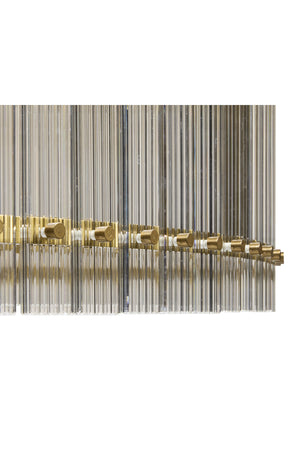   Modern European furniture - Clear Fluted Glass Chandelier L - www.oroa.com | Oroa.com