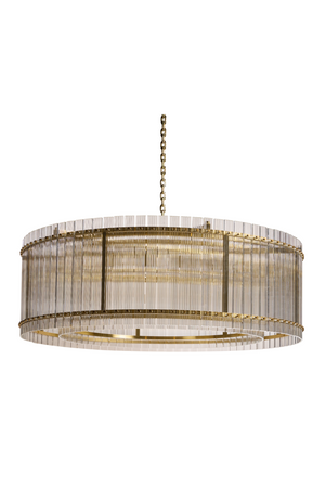   Modern European furniture - Clear Fluted Glass Chandelier L - www.oroa.com | Oroa.com