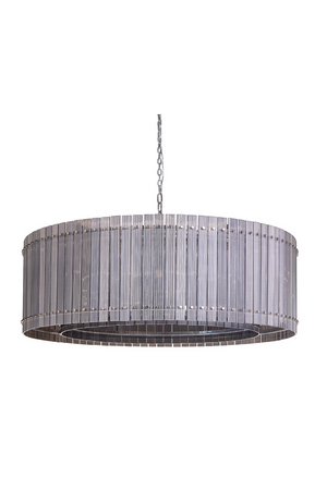   Modern European furniture - Clear Fluted Glass Chandelier L - www.oroa.com | Oroa.com