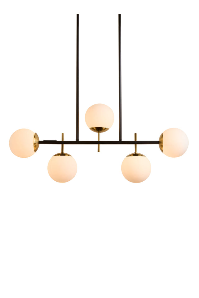 Modern European furniture - Frosted Glass Spheres Chandelier - www.oroa.com