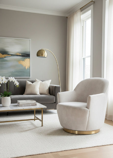   Modern European furniture - Barrel-Back Swivel Lounge Chair - www.oroa.com | Oroa.com