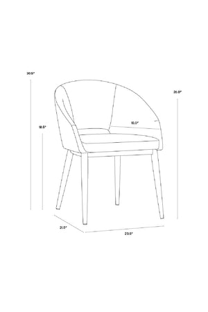   Modern European furniture - Cutout-Back Dining Amchair - www.oroa.com | Oroa.com