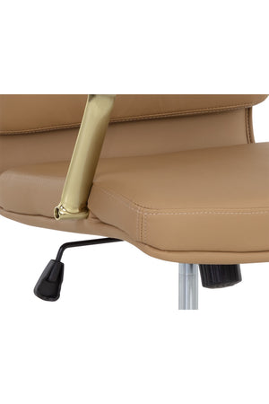   Modern European furniture - Gold Frame Upholstered Office Chair - www.oroa.com | Oroa.com