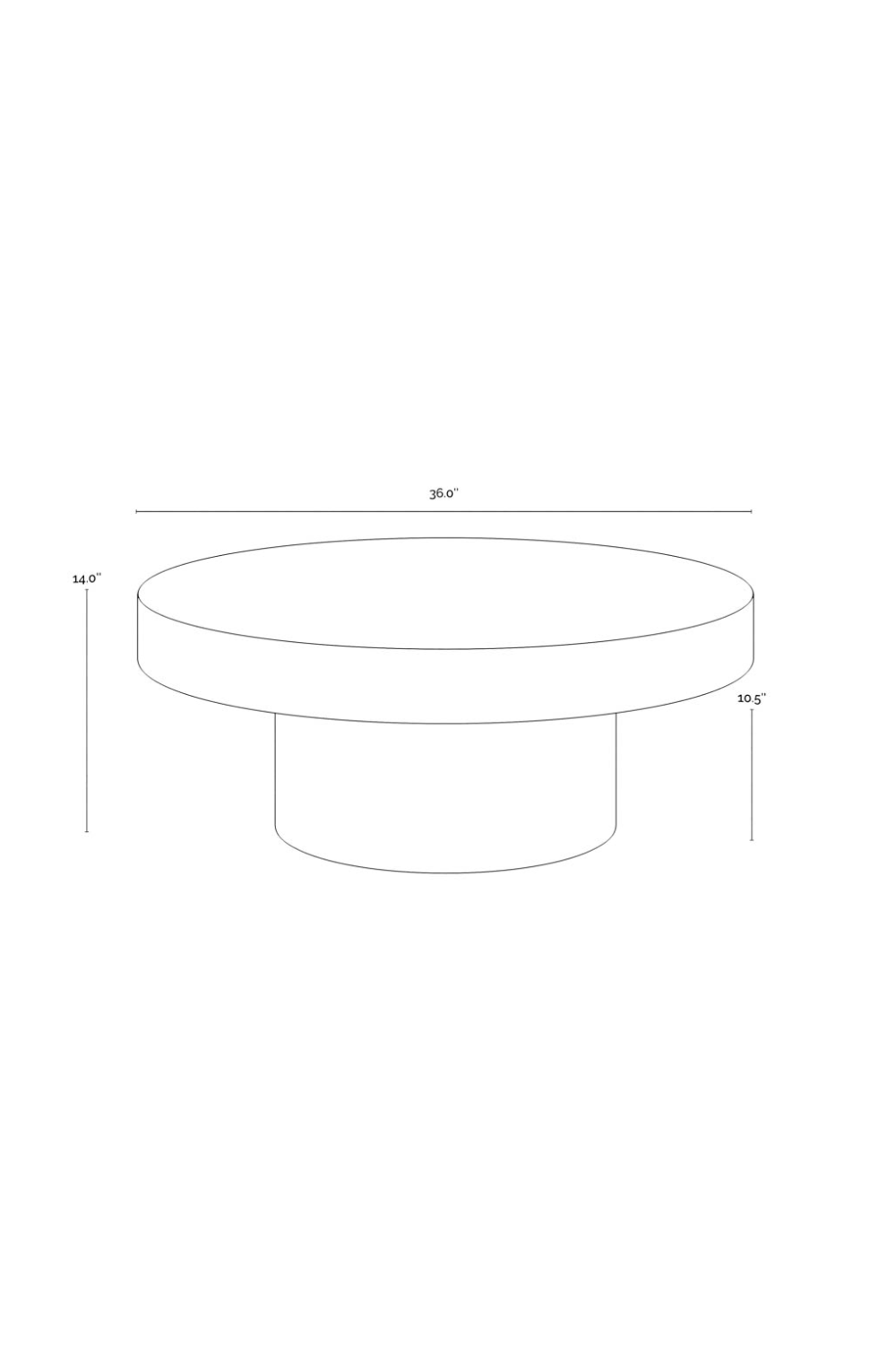   Modern European furniture - Black Concrete Indoor/Outdoor Coffee Table - www.oroa.com | Oroa.com