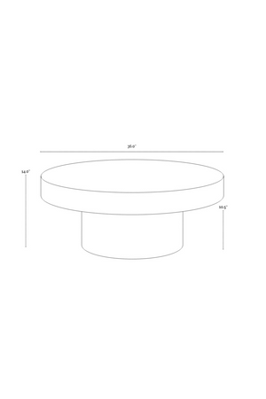   Modern European furniture - Black Concrete Indoor/Outdoor Coffee Table - www.oroa.com | Oroa.com