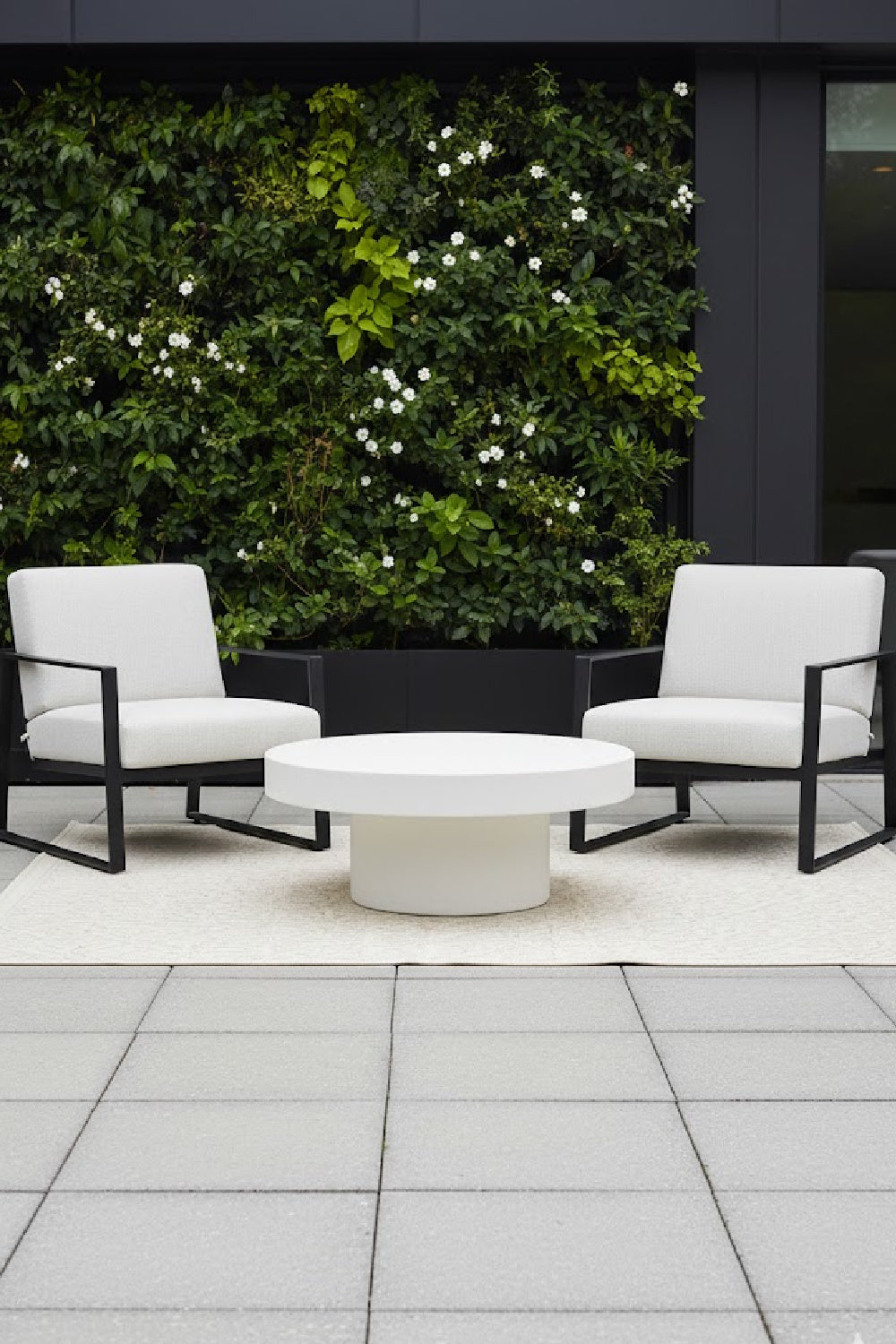   Modern European furniture - Black Concrete Indoor/Outdoor Coffee Table - www.oroa.com | Oroa.com