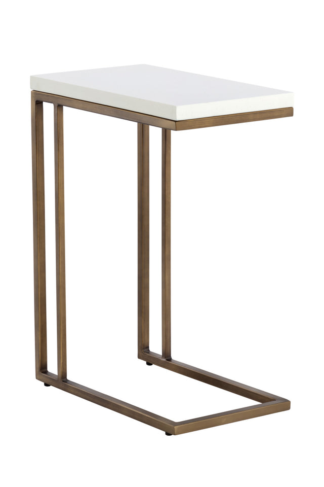 Modern European furniture - Minimalist Round Concrete Indoor/Outdoor End Table - www.oroa.com