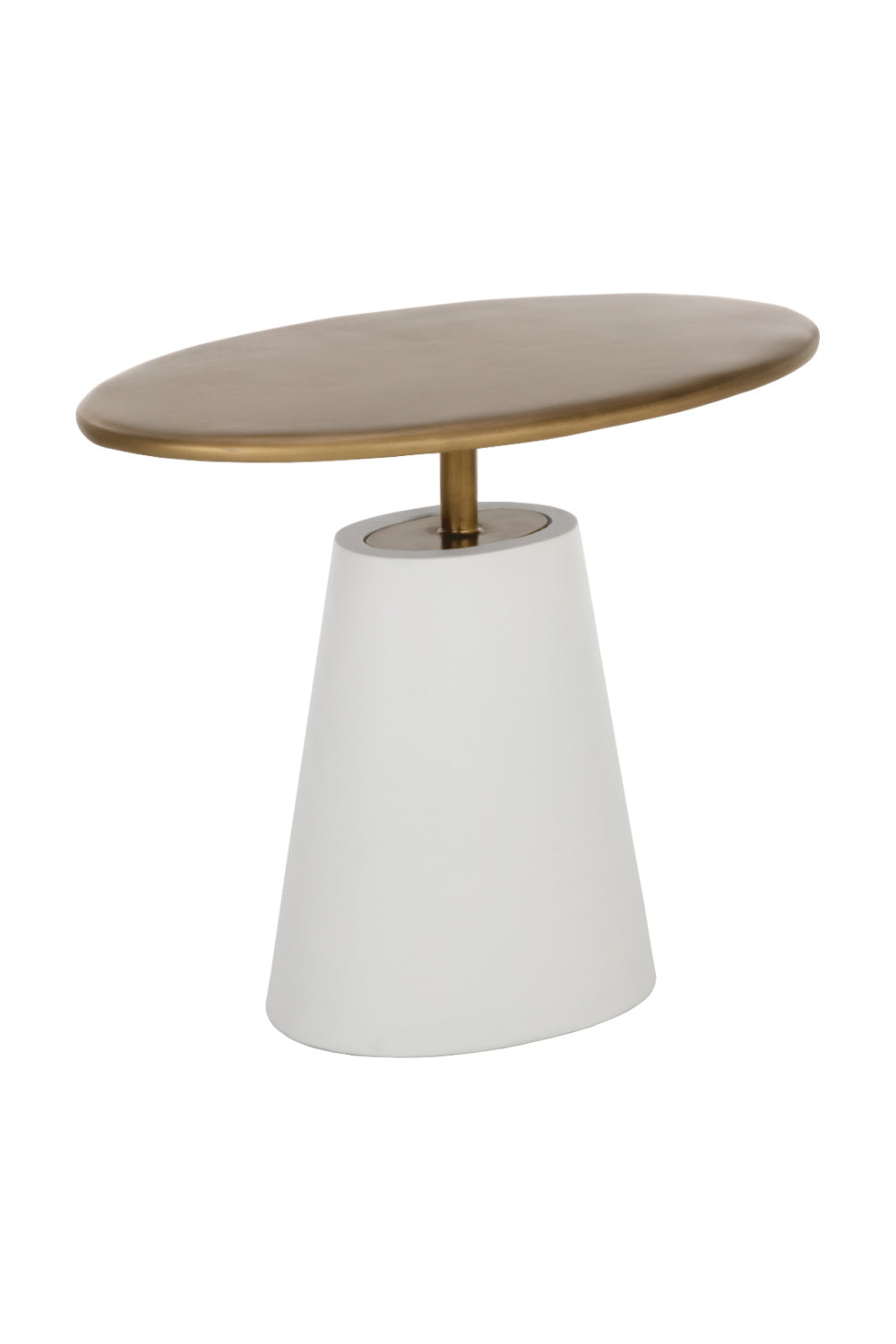   Modern European furniture - Oval Brass Indoor/Outdoor Side Table - www.oroa.com | Oroa.com