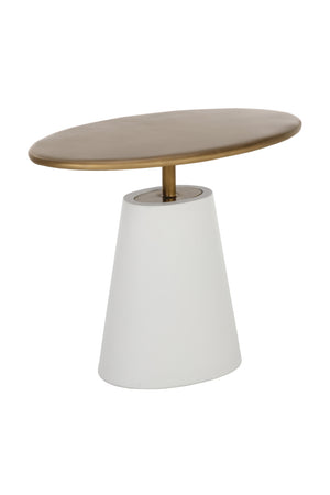   Modern European furniture - Oval Brass Indoor/Outdoor Side Table - www.oroa.com | Oroa.com