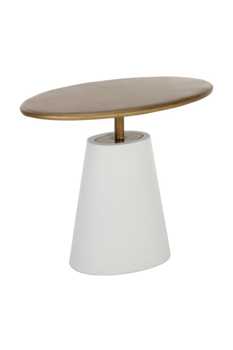   Modern European furniture - Oval Brass Indoor/Outdoor Side Table - www.oroa.com | Oroa.com