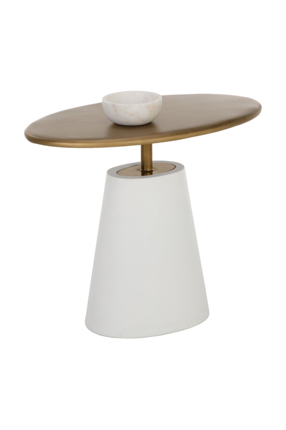   Modern European furniture - Oval Brass Indoor/Outdoor Side Table - www.oroa.com | Oroa.com