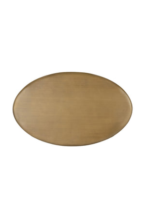   Modern European furniture - Oval Brass Indoor/Outdoor Side Table - www.oroa.com | Oroa.com
