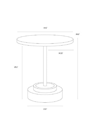   Modern European furniture - Round Indoor/Outdoor Concrete Bistro Table - www.oroa.com | Oroa.com