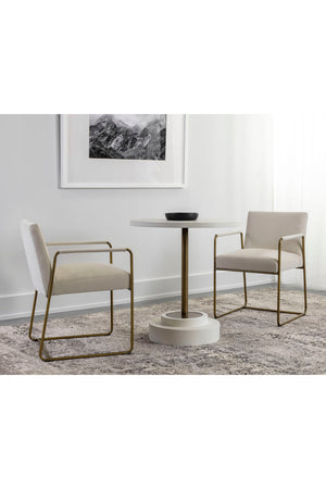   Modern European furniture - Round Indoor/Outdoor Concrete Bistro Table - www.oroa.com | Oroa.com