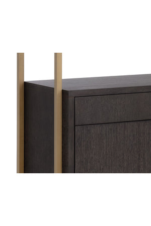   Brown Solid Oak Bookcase Modern European furniture - - www.oroa.com | Oroa.com