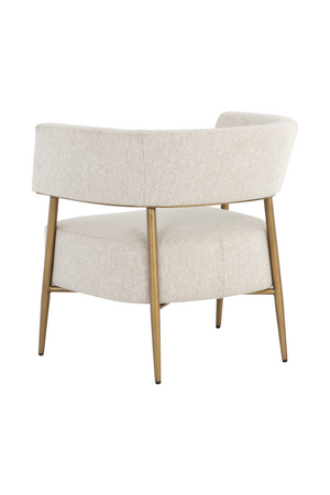   Modern European furniture - Antique Brass Legs Lounge Chair - www.oroa.com | Oroa.com