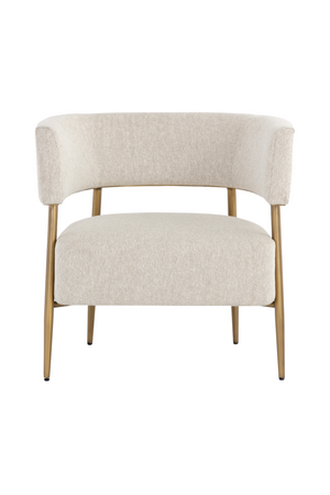   Modern European furniture - Antique Brass Legs Lounge Chair - www.oroa.com | Oroa.com