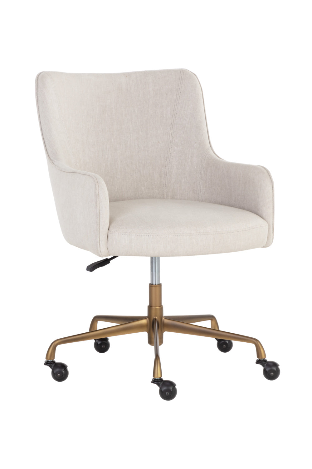   Modern European furniture - Beige Linen Office Chair - www.oroa.com | Oroa.com