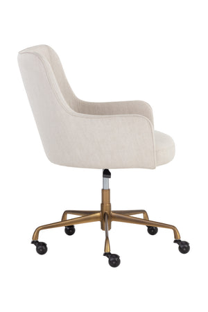   Modern European furniture - Beige Linen Office Chair - www.oroa.com | Oroa.com